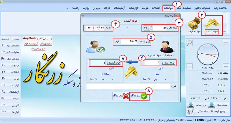 حواله طلا