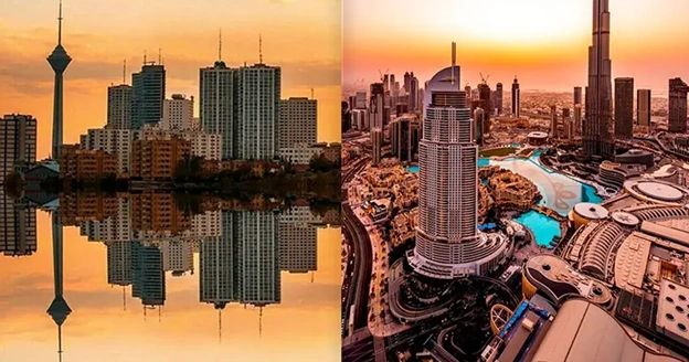مقایسه آب و هوای دبی و تهران